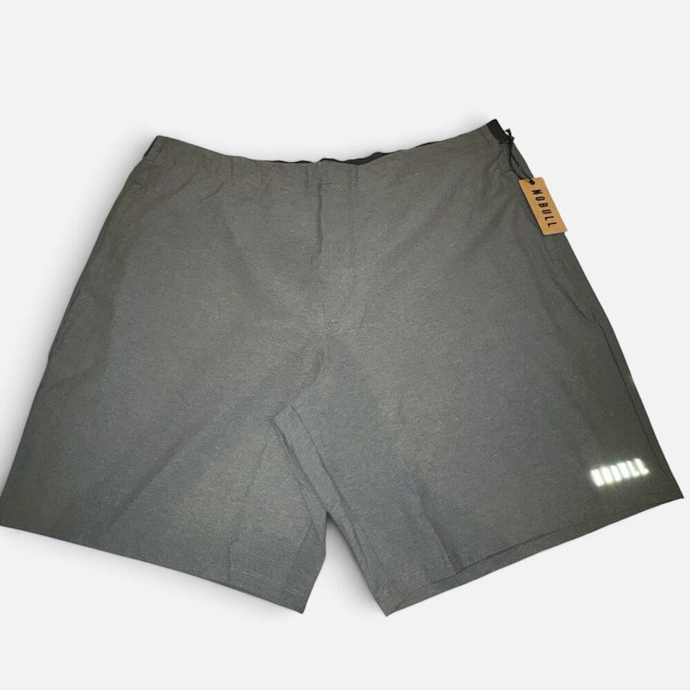 Mens XXXL NOBULL Shorts 9" athletic drawstring Gray gym
